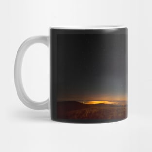 Moonrise with Fan y Big, Brecon Beacons National Park, Wales Mug